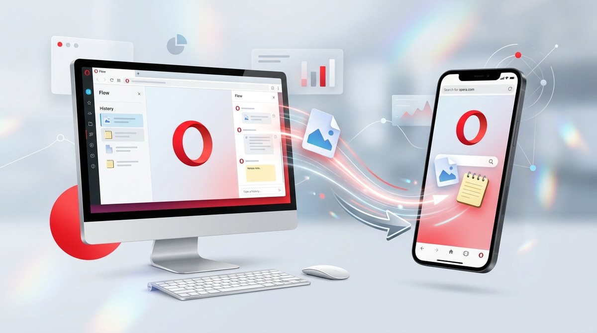 How to Use Opera's Flow Feature to Send Files and Notes Between Devices